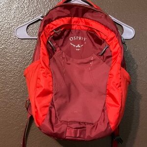 OSPREY Red and Maroon Hiking Backpack